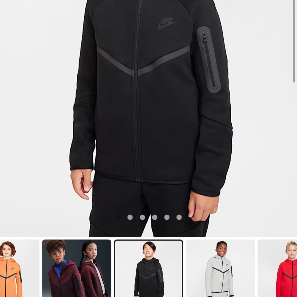 Nike Nike Sportswear Tech Fleece Boy Size M Black